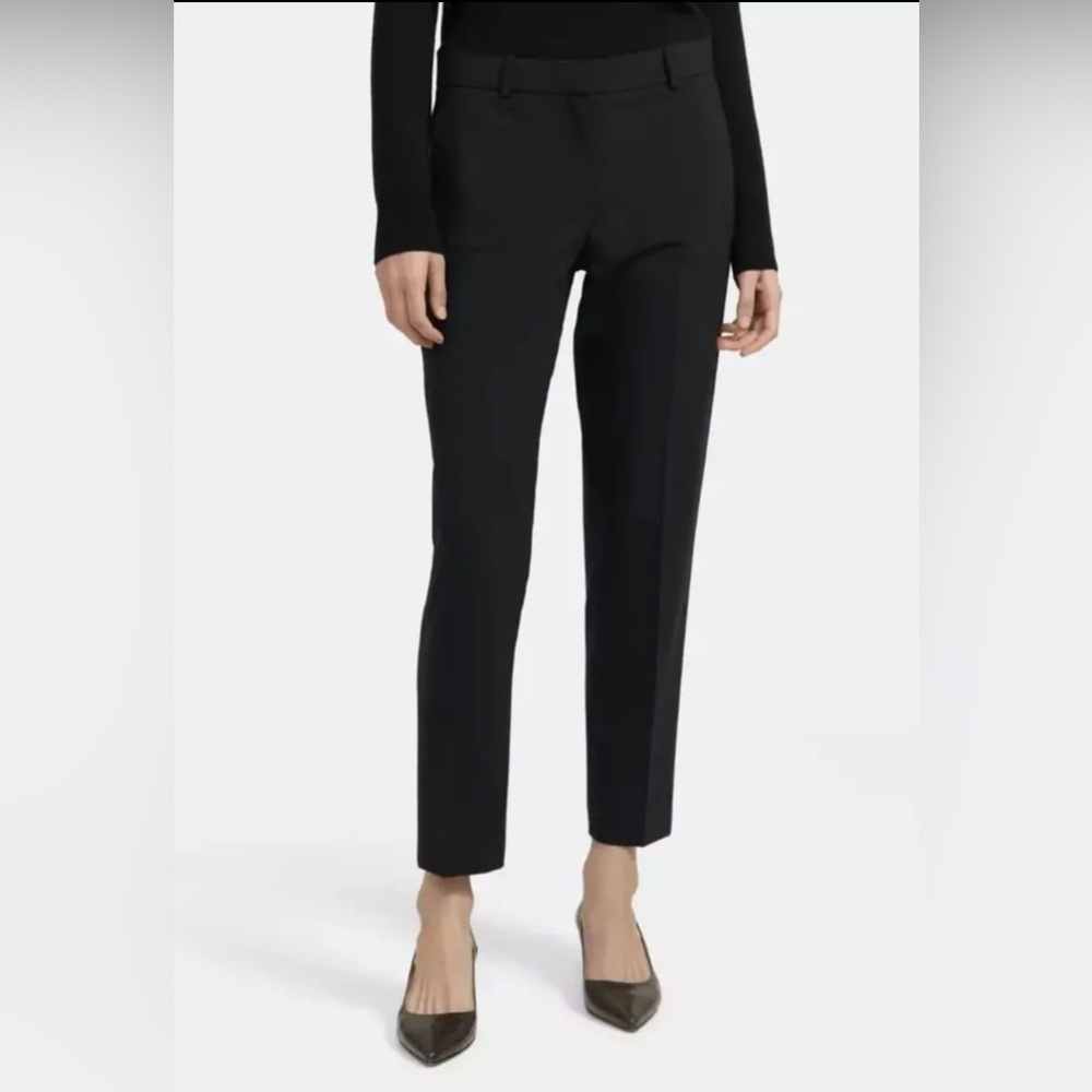 Theory Testra 2B Edition Stretch Wool Black Pants - Size 4 F0001210